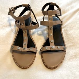 Rebecca Minkoff Studded Leather Gladiator Sandals - size 7